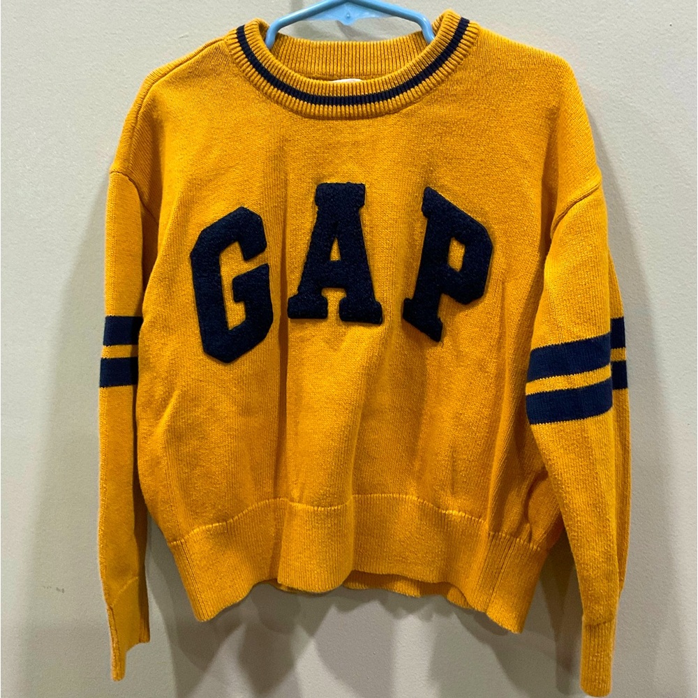 Gap Kids Yellow Crewneck Sweater Size Small